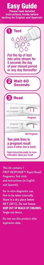 Rapid Result Pregnancy Test