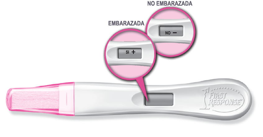 Prueba de Embarazo Digital First Response Gold con ventanilla de resultados S&iacute; o No de f&aacute;cil lectura 