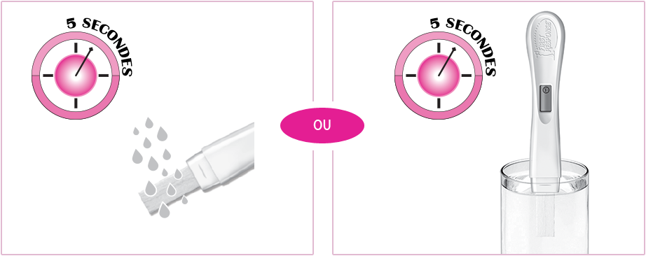 Premi&egrave;re R&eacute;ponse test de grossesse num&eacute;rique or avec minuterie 5 secondes